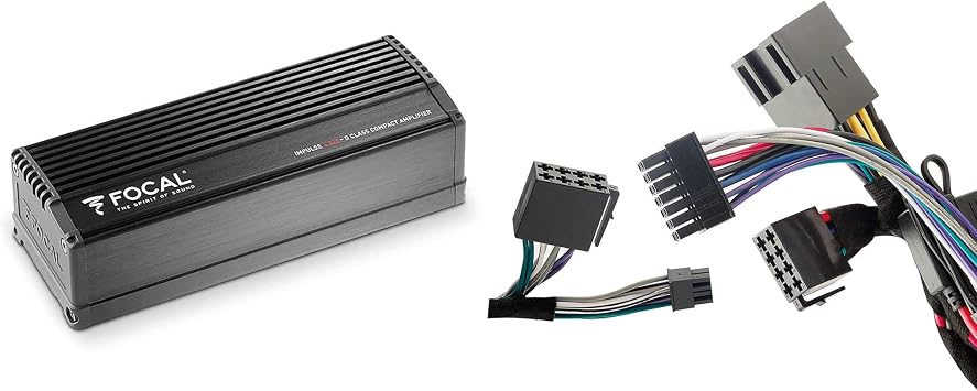 Focal IMPULSE4.320 4-Channel Amplifier Y-Adapter Cable Bundle
