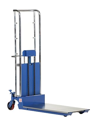 Vestil HYD-10-EP Steel Portable Foot Pump Hefti-Lift 57 in. x 69 in. 300 Lb. Capacity Blue