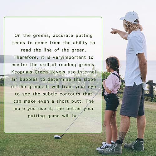 Miniatura 5 de Golf Green Reader - Keopuals Golf Putting Green Reading Golf Accessories Golf Ball Marker with Level Aid Bubble Golf Training Tool to Improve Your
