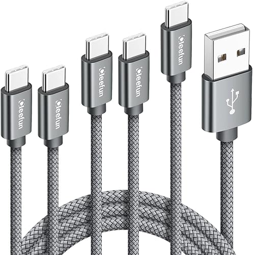 Miniatura 8 de CLEEFUN Cable USB C, cable USB a USB C trenzado, paquete de 5, 336610 pies cargador tipo C cable de carga rápida para iPhone 16 15 Pro MaxProPlus,