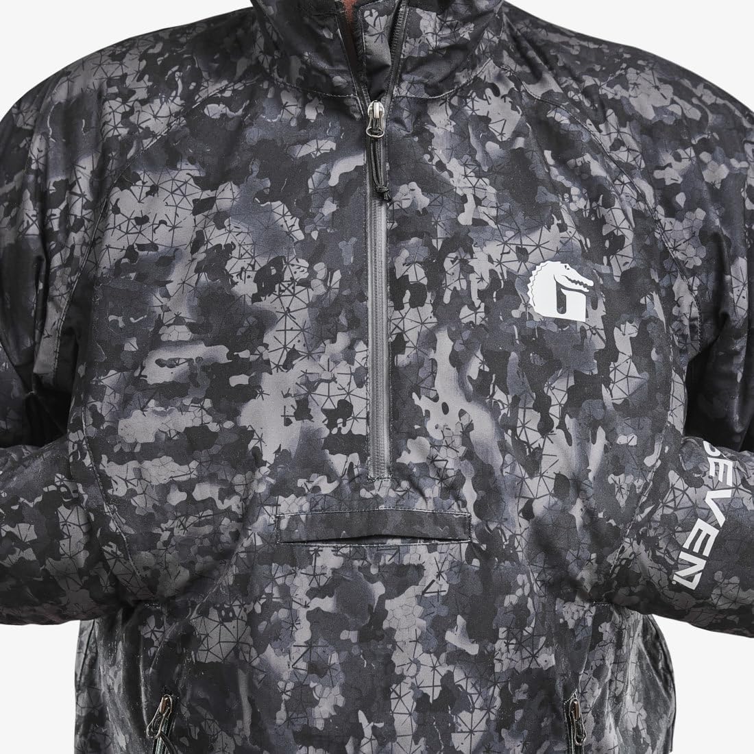 Gator Waders Mens 1/2 Zip Bog Hoodie - Waterproof Windproof Hunting & Offroad Wader Jacket - Comfortable Coral Fleece Lining