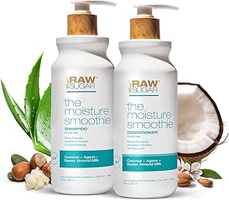 The Moisture Smoothie Shampoo and Conditioner Set, Moisturize & Nourish Dry Hair, Bulk Shampoo and Conditioner with Coconut Oil, Agave & Sweet Almond Oil, No SLS/SLES & Parabens