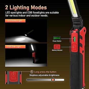 Amazon.co.jp: WINDFIRE LED作業灯 高輝度 800ルーメン ワークライト