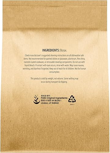 Miniatura 7 de Pure Original Ingredients Polvo de bórax (1 galón) Limpiador multiusos y potenciador de lavandería, desodorante y removedor de manchas