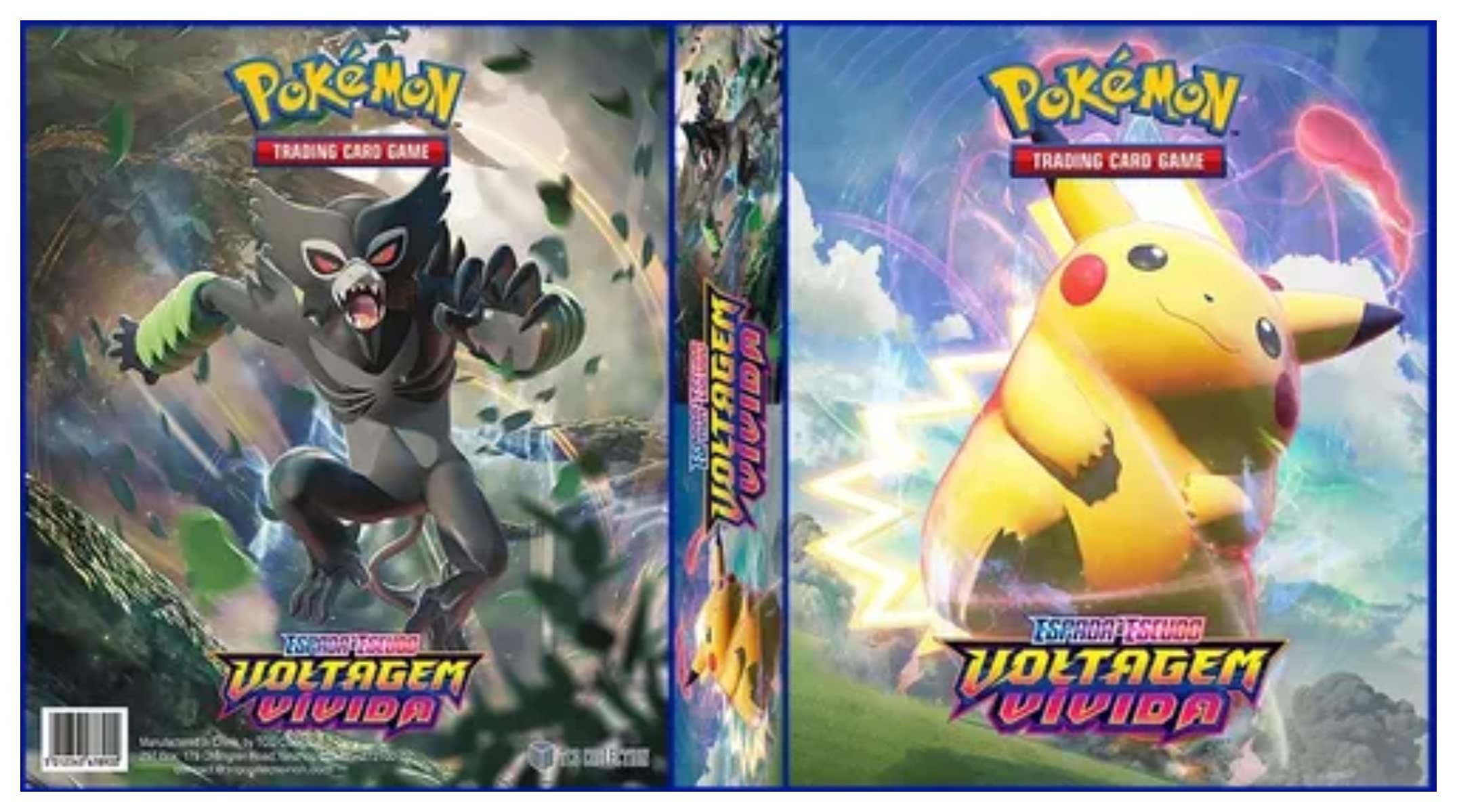 Álbum Pokémon Pasta Fichário para Cards - ESPADA&ESCUDO - Voltagem