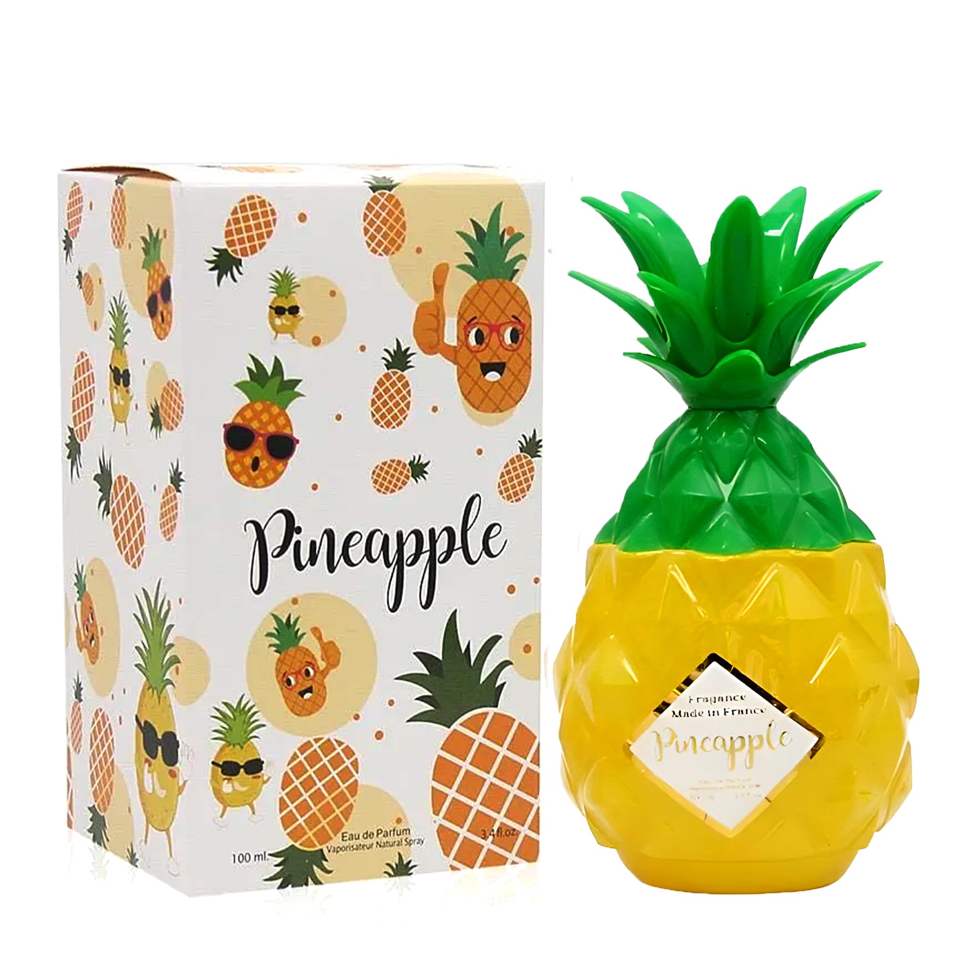 AFLUXE Women's Pineapple Perfume Fresh Scent Eau de Parfum 3.4 Flo Oz Natural Spray Fragrance for all Day Used