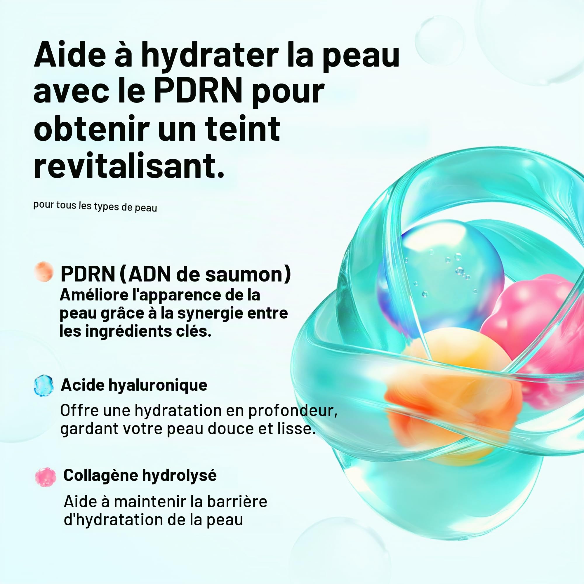 Anua PDRN Glow Discovery Set, Coffret Cadeau Beauté avec Sérum Visage (30ml), Crème Hydratante (60ml) et 3 Masques au Collagène, Soin Coréen pour une Peau de Verre (Glass Skin)