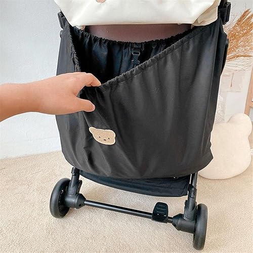 Miniatura 5 de Bolsa de carga para cochecito, organizador impermeable para artículos esenciales para bebés, bolsa de almacenamiento colgante multifuncional con