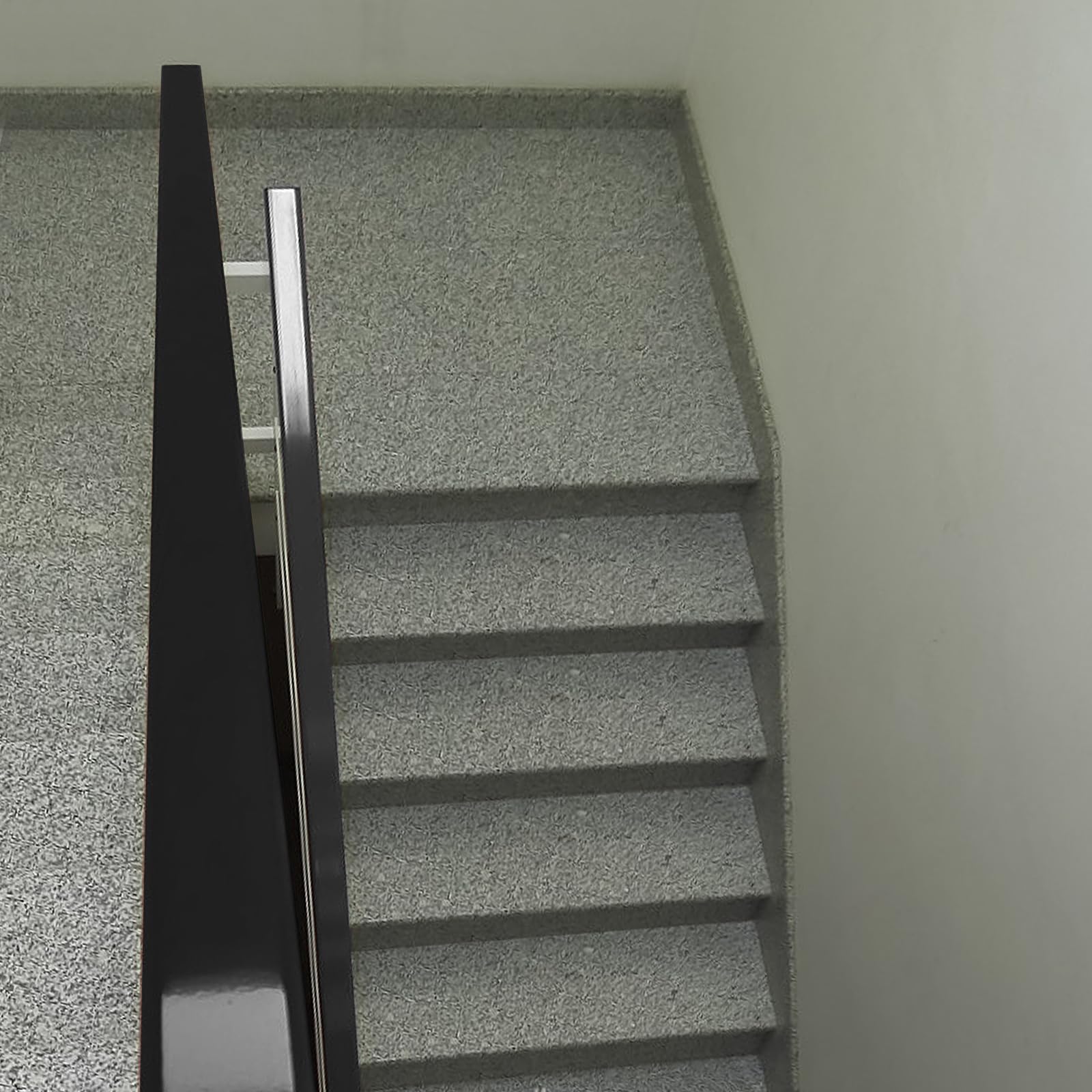 2m-5m Handlauf PVC 40x8 mm Treppenhandlauf Kunststoffhandlauf Profil für Treppengeländer Gummi (5M Schwarz)