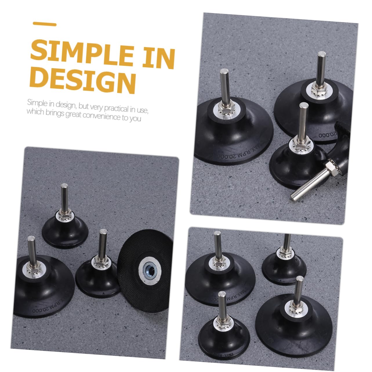 4pcs Multi-Function Disc Pad Holder for Sanding 69mm Rotatable Angle Disc Holder Compatible Power Drill for Polishing and Sanding Applications