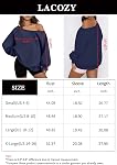 LACOZY Womens Off Shoulder Sweatshirt Oversized Fleece Drop Shoulder Hoodie Long Sleeve Pullover Top Fall Winter Outfit