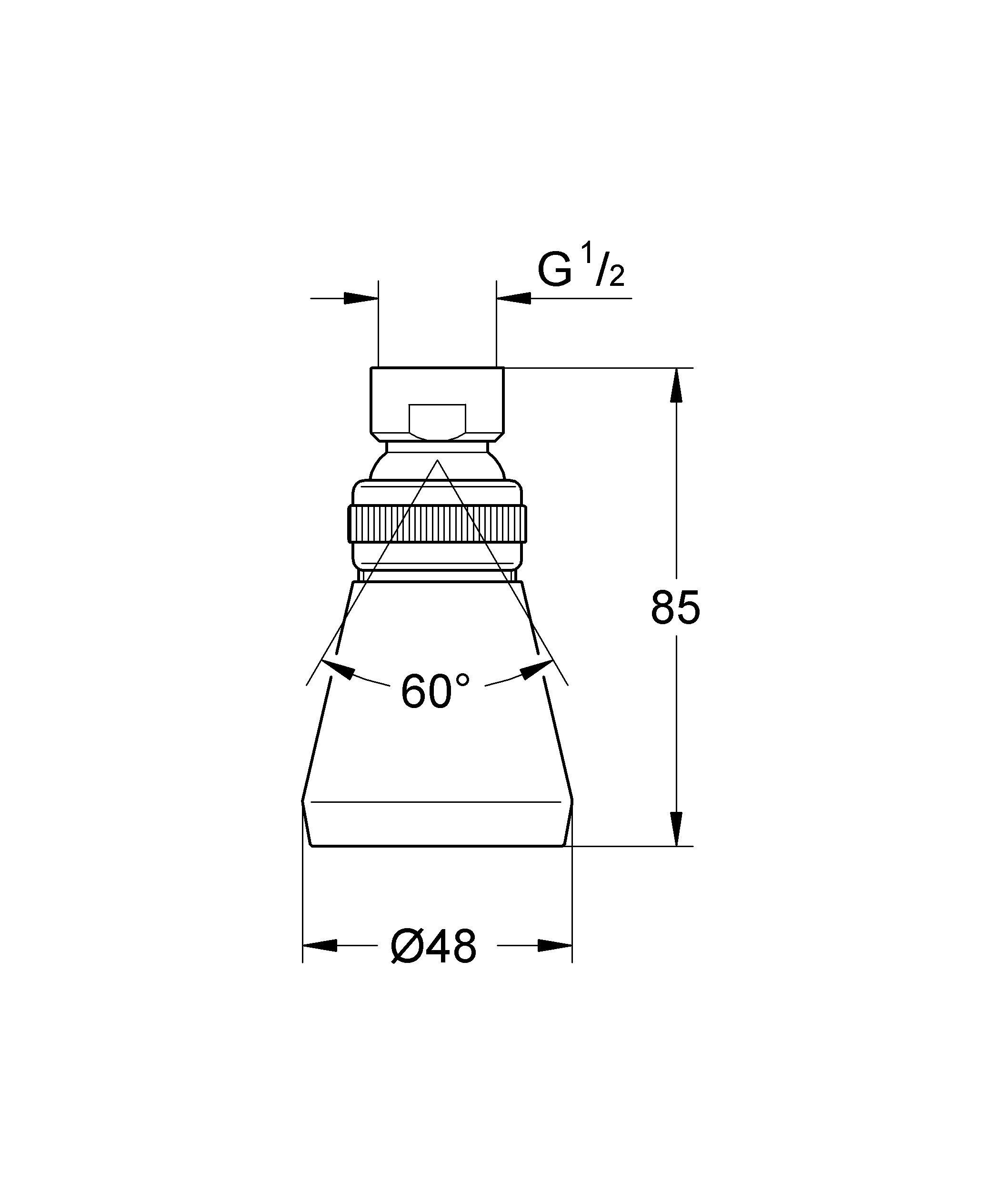 Grohe - Conjunto de brazo y alcachofa 1/2" Ref. 28094000