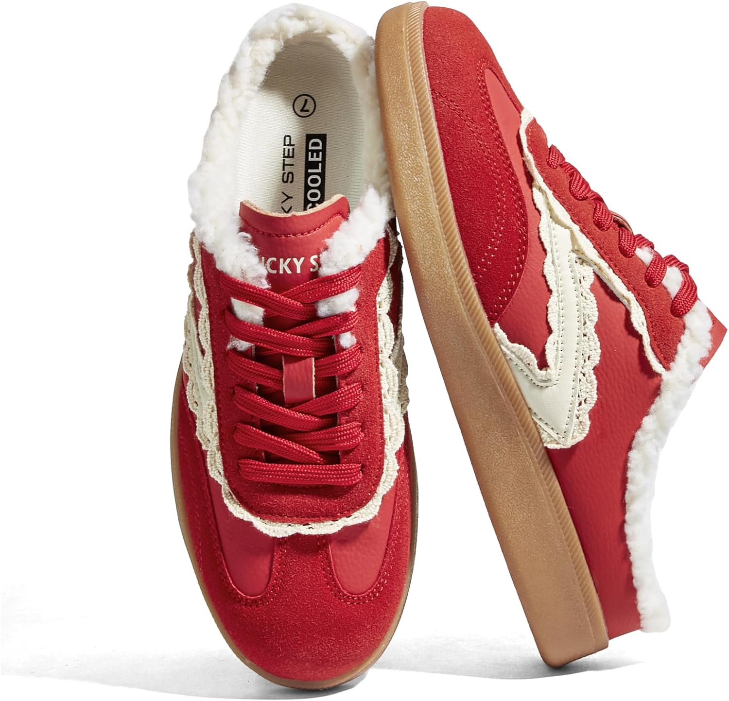 LUCKY STEP Women’s Mule Fashion Sneakers Slip On Backless Walking Shoes Winter Retro Comfy Casual Sneaker - Image 2