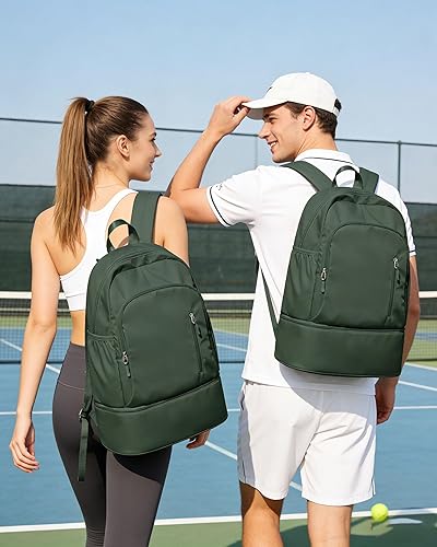 Miniatura 2 de SEAFEW Mochila de gimnasio para mujer, Verde, Grande, Mochila Verde,Blanco,https://www.amazon.com/dp/undefined
