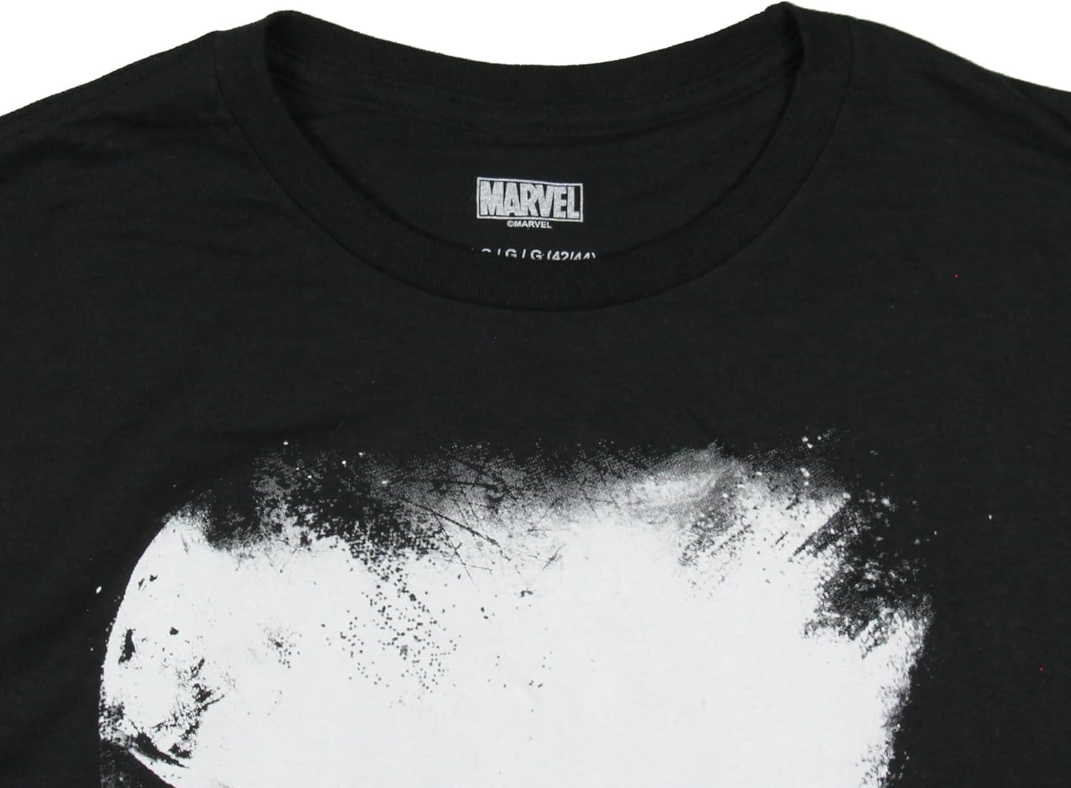 Marvel Men's Punisher Paint Splatter Skull Graphic T-Shirt