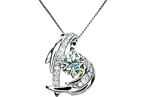 GRA Moissanite Diamond Necklace: 1 Carat of Shimmering Brilliance