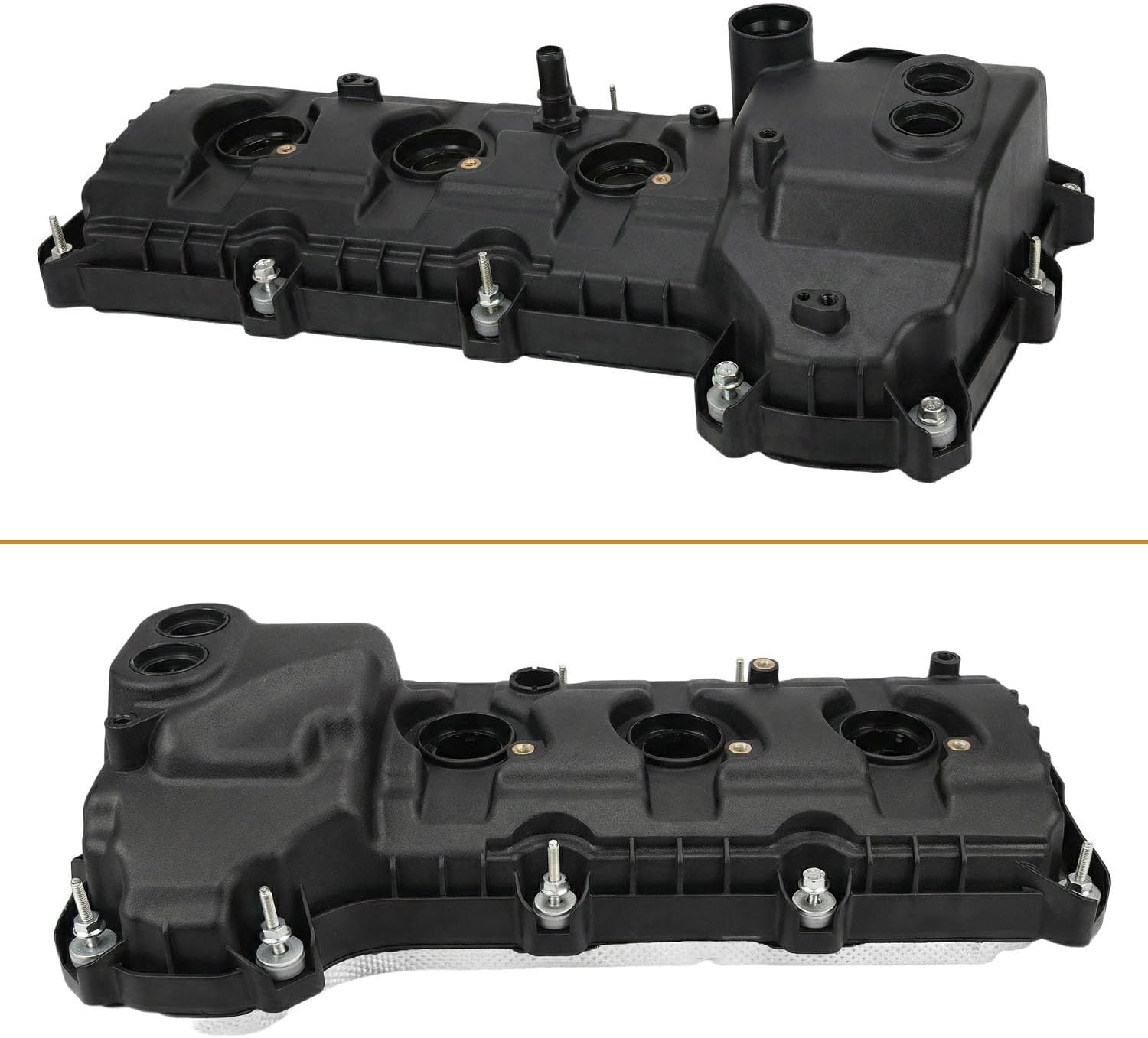Engine Valve Covers Compatible with Ford F-150, Edge, Explorer, Mustang, Transit & Lincoln MKZ MKX 3.5L 3.7L (2011-2020) Non-Turbo, Direct Replace Part # BR3Z6582U BR3Z6582R
