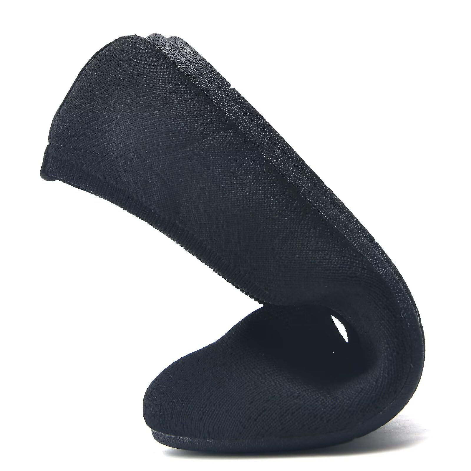 Puxowe Damen Ballerina Runde Zehe Stricken Flache Schuhe Komfort Weich Slip On Ballerina Walking Flats Schuhe für Frauen Niedriger Keil Lässig