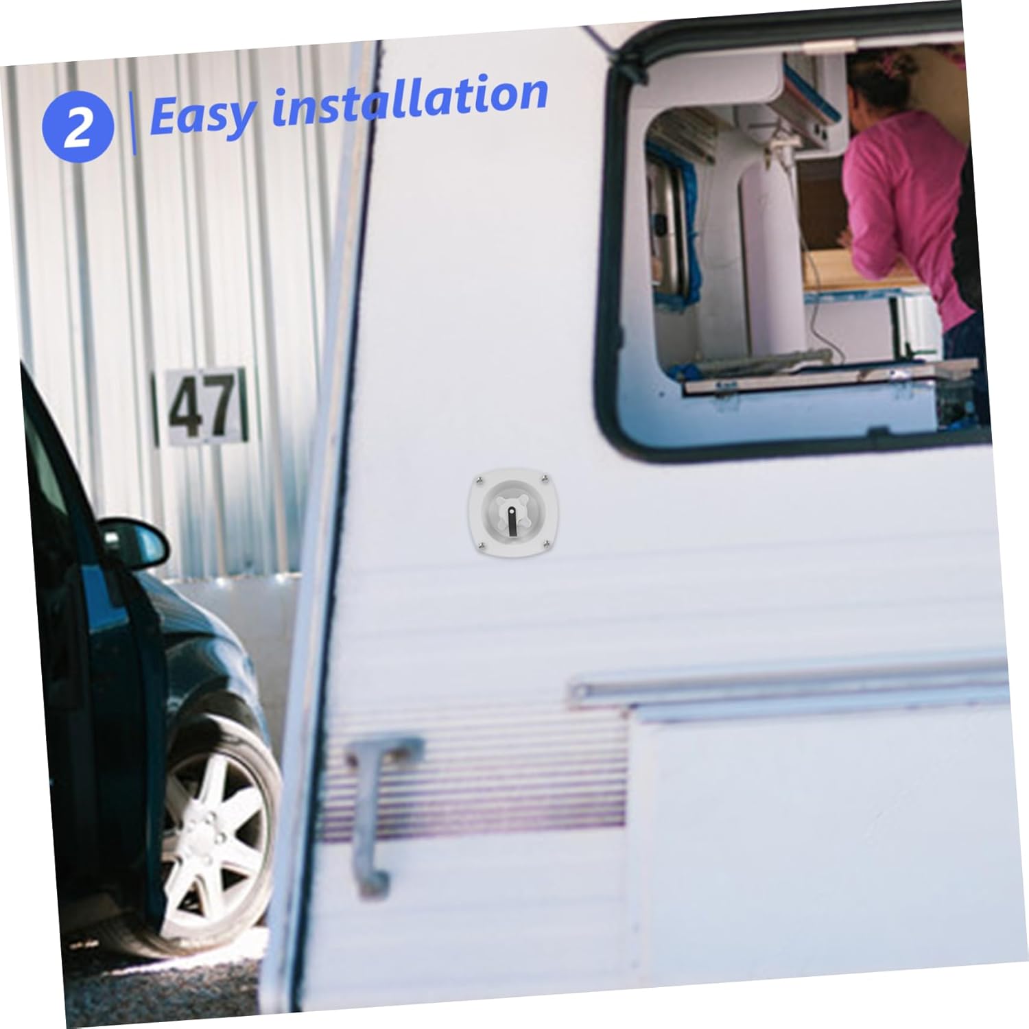 Gatuida 5pcs Rv Water Fill Inlet Cap Replacement Construction Easy Installation for Trailers Compact Design Cover Leak Prevention