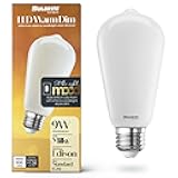 9 Watt LED ST18 / ST19 Light Bulbs, Warm Dimming 3000K (Soft White) - 1800K (Candlelight), 800 Lumens