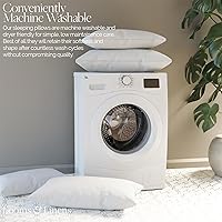 Vista 7 de Looms & Linens - Fundas de almohada lumbar para decoración del hogar, relleno de poliéster suave para apoyo de espalda y fundas de almohada