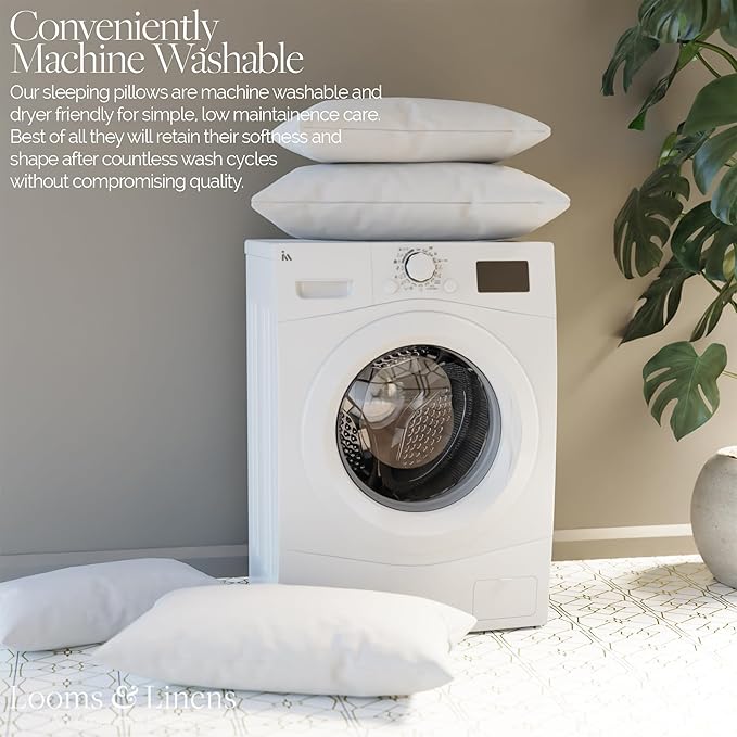 Almohada King 20x36 Pulgadas Relleno Poliéster Hipoaalergénica Lavable miniatura 8