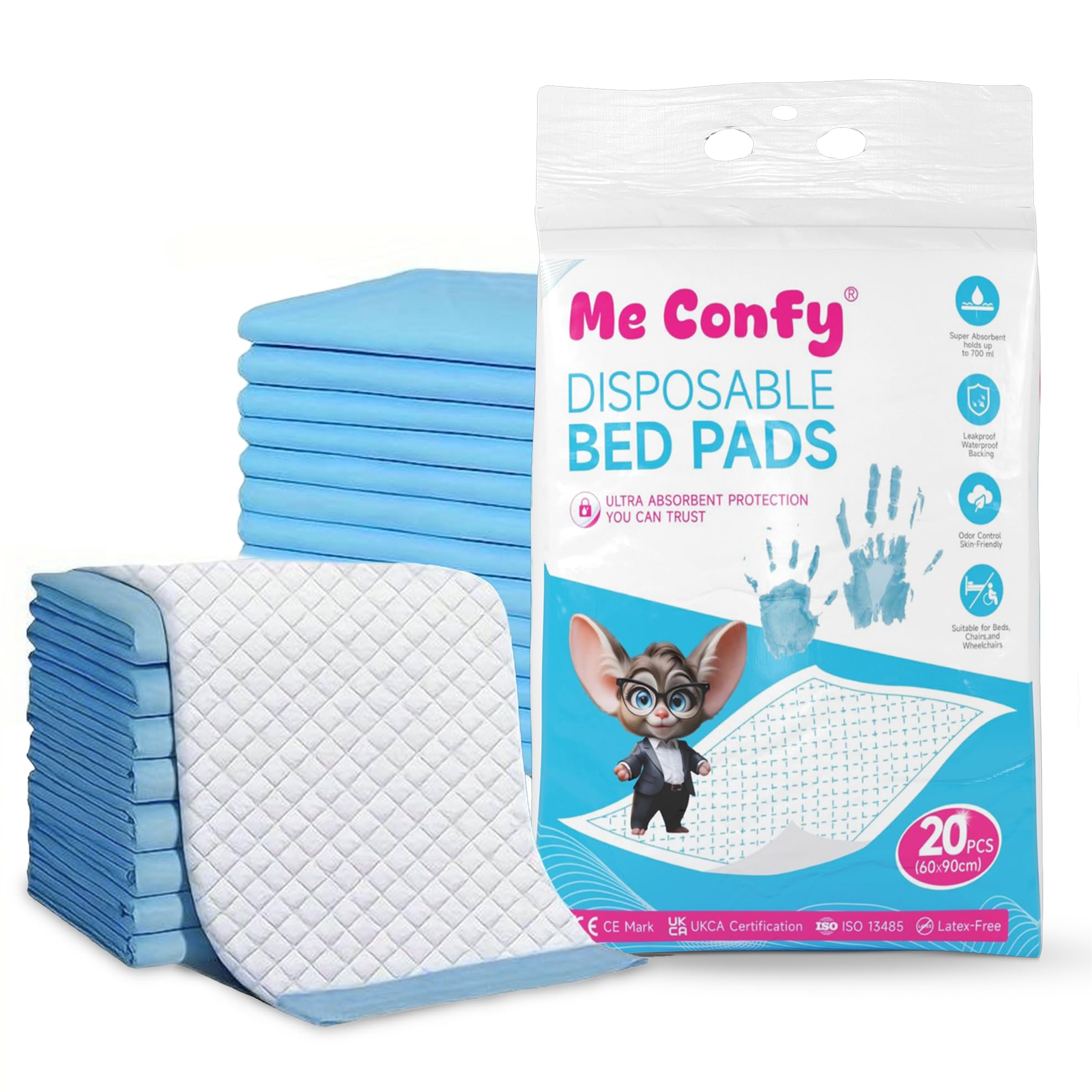 Alèses jetables incontinence adulte ultra absorbantes tapis protection lit 60x90cm