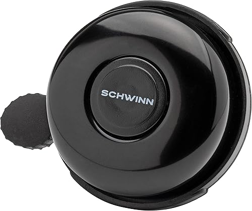 Miniatura 2 de Schwinn - Campana clásica negra para bicicleta, accesorios de bicicleta, bicicletas para niños y adultos, fácil instalación, sonido de timbre fuerte