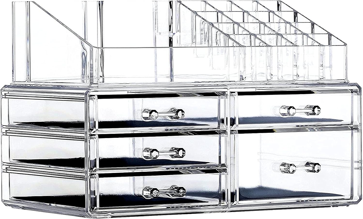 Cq acrylic Makeup Organizer for Vanity, Stackable Cosmetics