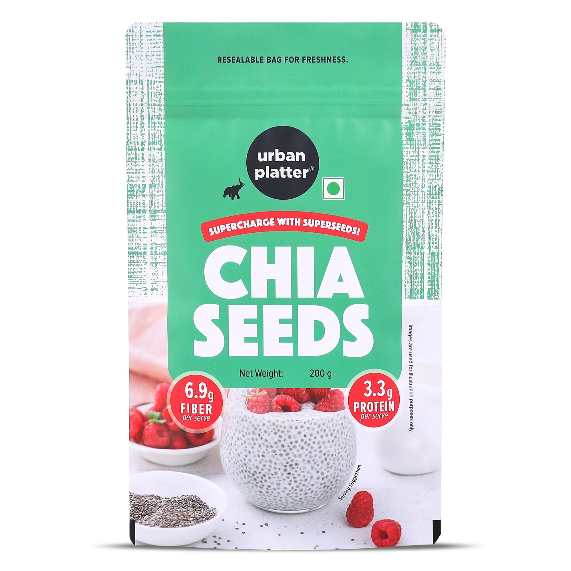Urban Platter Black Chia Seeds, 200g (Rich in Omega-3, Fibre & Protein | Superfood)-image-22