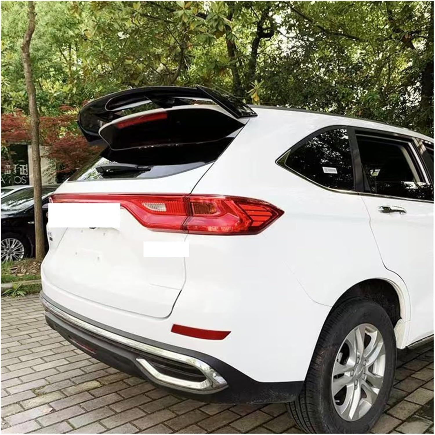 Compatible For GWM Great Wall Haval H7 2023 2024 2025 2026+ Black Car Tail Wings Fixed Wind Spoiler Rear Wing Bodykits Tuning(Black)