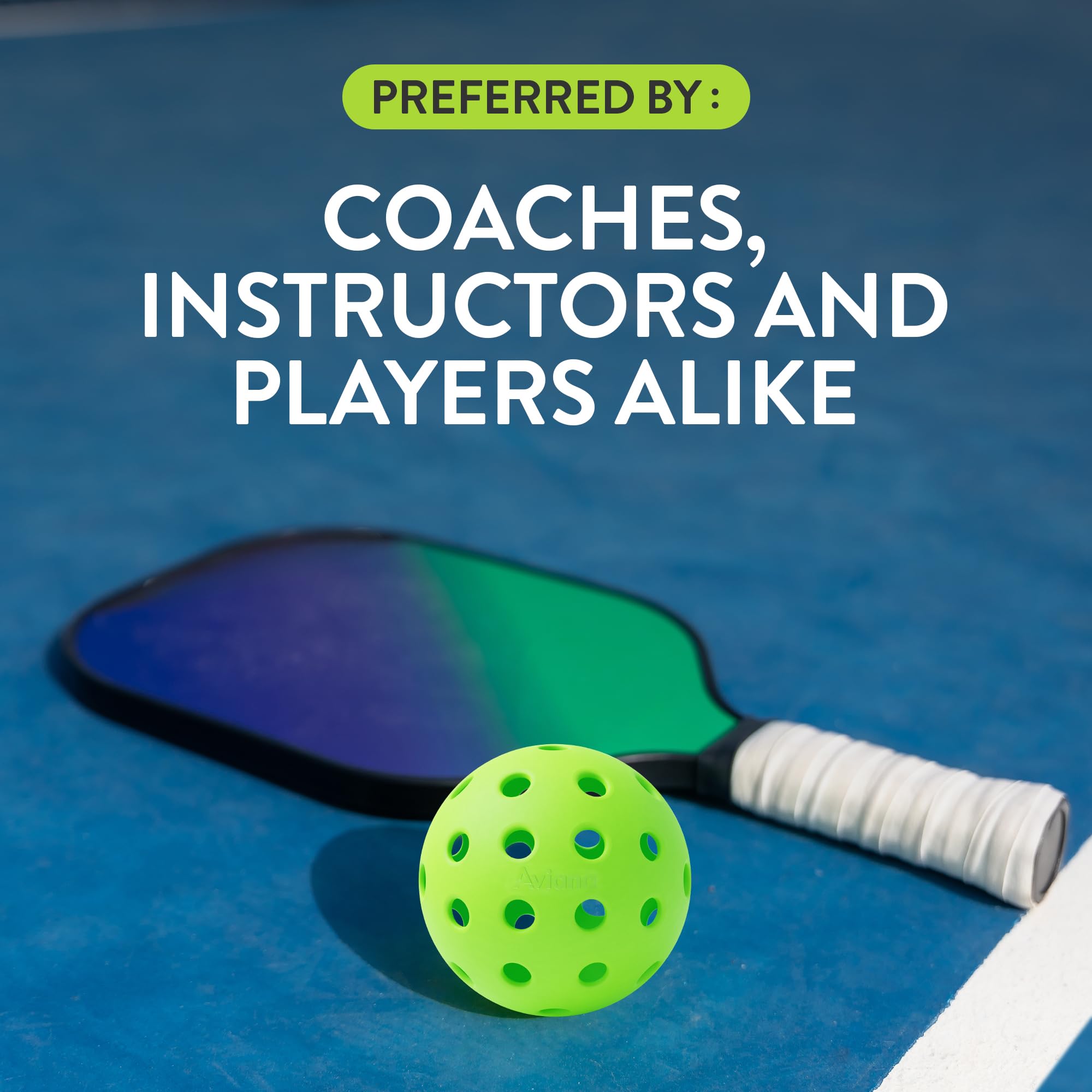 Palline da pickleball da esterno, approvate USAPA per tornei, 6, 12, 48 confezioni, design durevole a 40 fori, ideale per tutti i livelli di abilità, accessori per pickleball, palline da