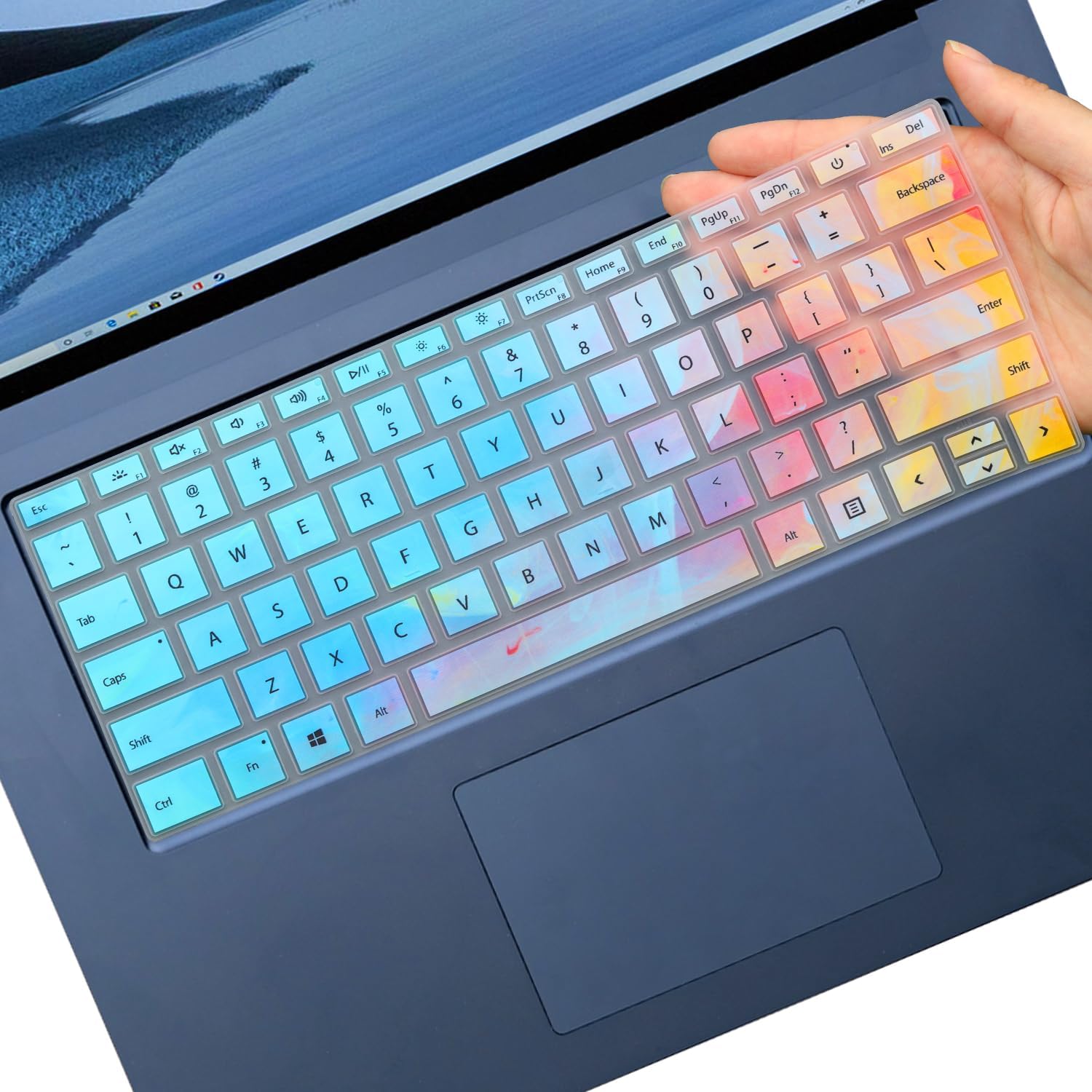 Microsoft Surface Keyboard Cover for Laptop 6/5/4 13.5"/"15", Surface Laptop Studio 2 (2023), Studio 14.4" - Protective Cover Skin - Colorful