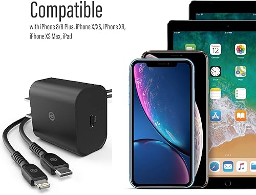 Miniatura 5 de Galvanox Cargador de iPhone compatible con iPhone 111213 certificado por Apple MFi cable USB C a Lightning de 5 pies con adaptador de alimentación