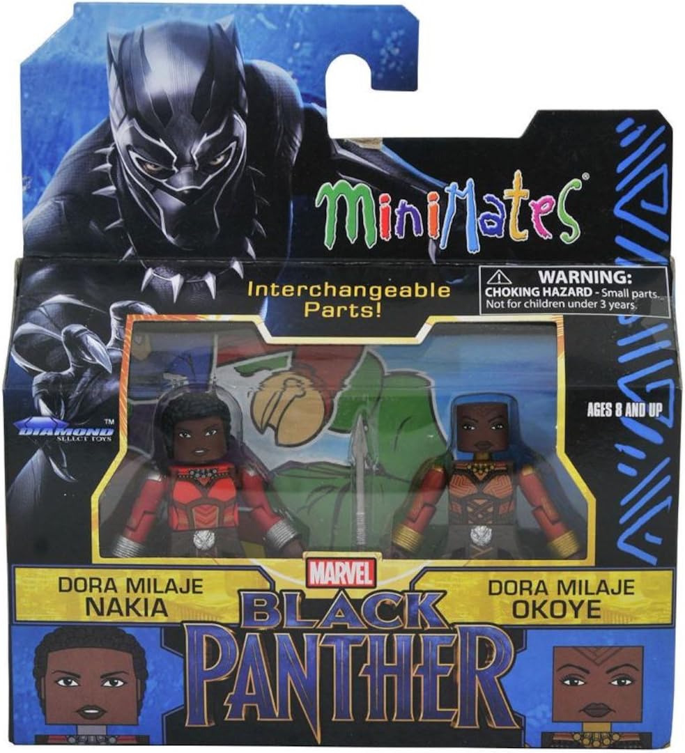 Marvel MiniMates - Black Panther - Dora Milaje Nakia & Dora Milaje Okoye