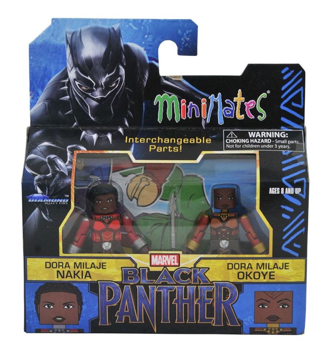Marvel MiniMates - Black Panther - Dora Milaje Nakia & Dora Milaje Okoye
