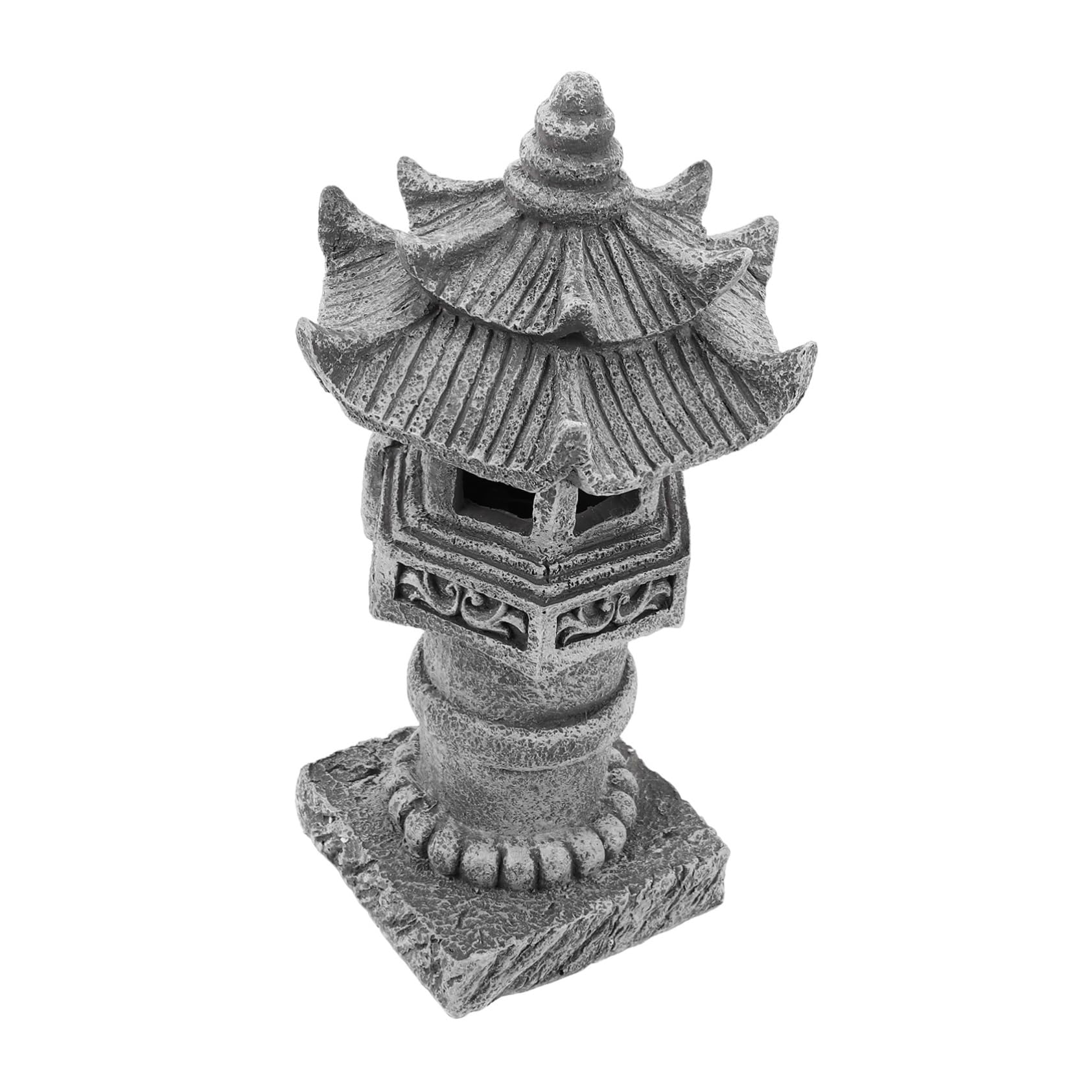 Pagode de Jardin Résine Lanterne Zen pour Extérieur et Pelouse SUPVOX