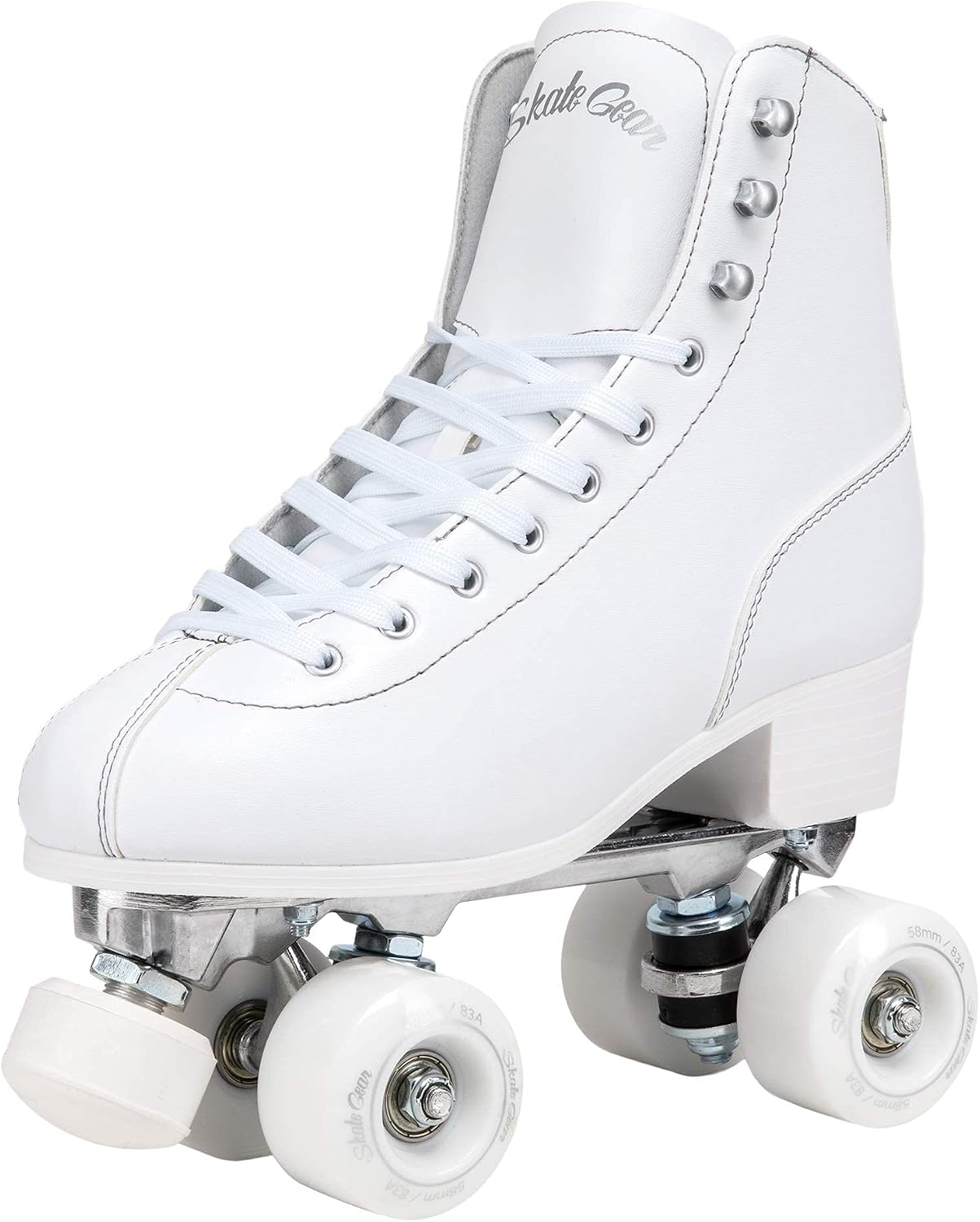 Skate Gear Retro Quad Roller Skates with Structured Boot