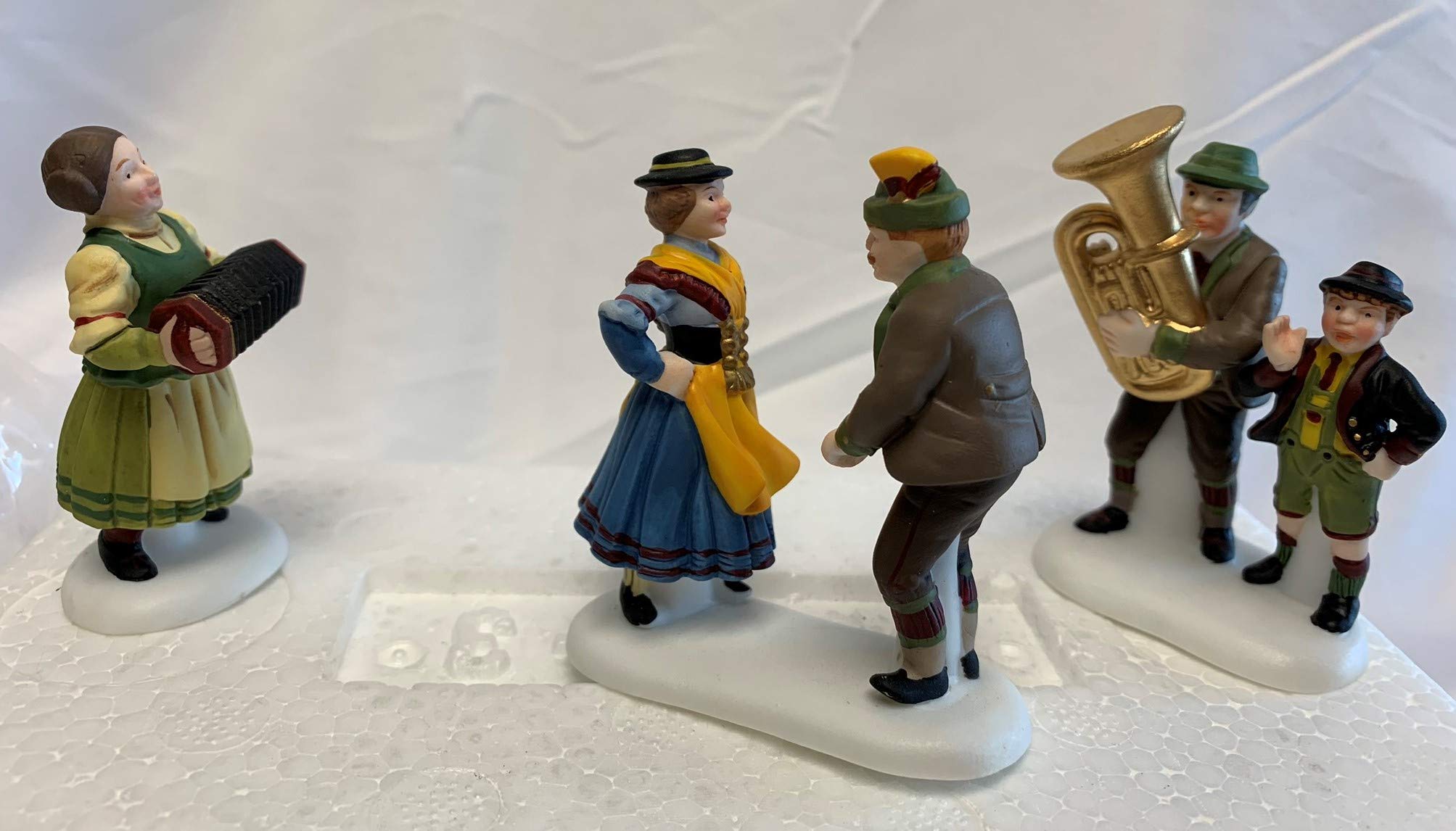 Department 56 Polka Fest Set of 3 Multicolor Polka Figurines