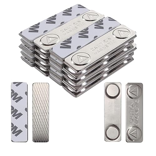 12-Pairs Magnetic Poster Hanger Strips – Heavy Duty Removable Adhesive,