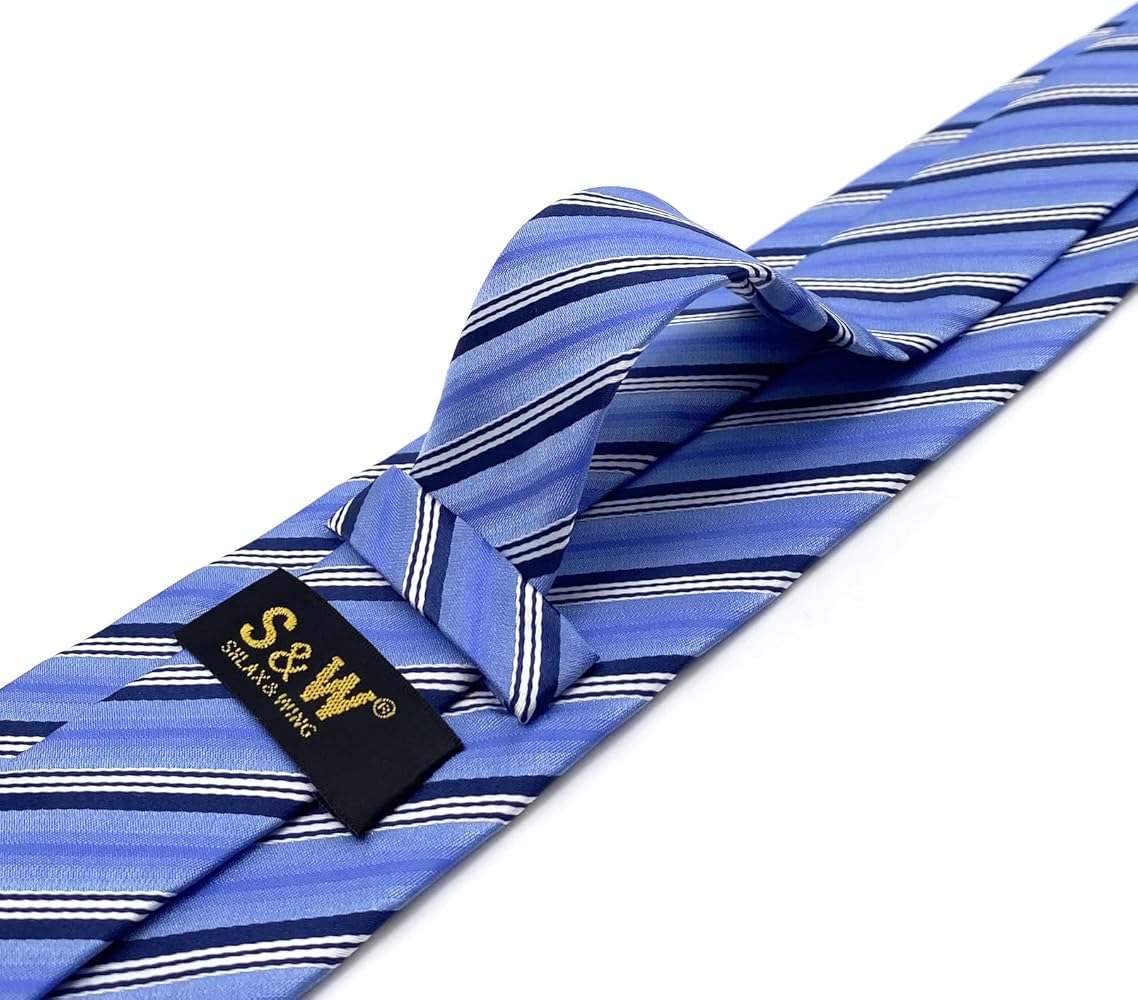 【2plan】25SS★ [LANARCH] Azure Stripe Tie 3028] Azure Stripe Tie - LAN ARCHIVE | 60% - Asian Fashion