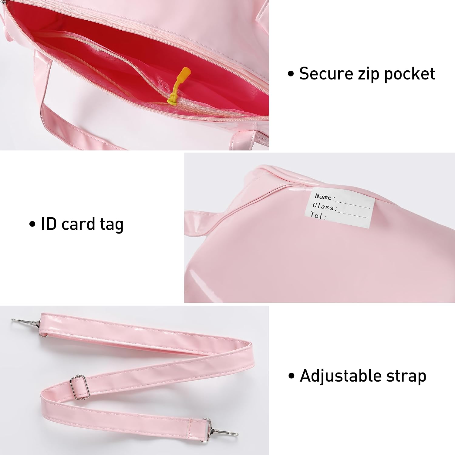 Sports Ballet Dance Waterproof Duffle Bag for Little Girls, Toddlers, Kids