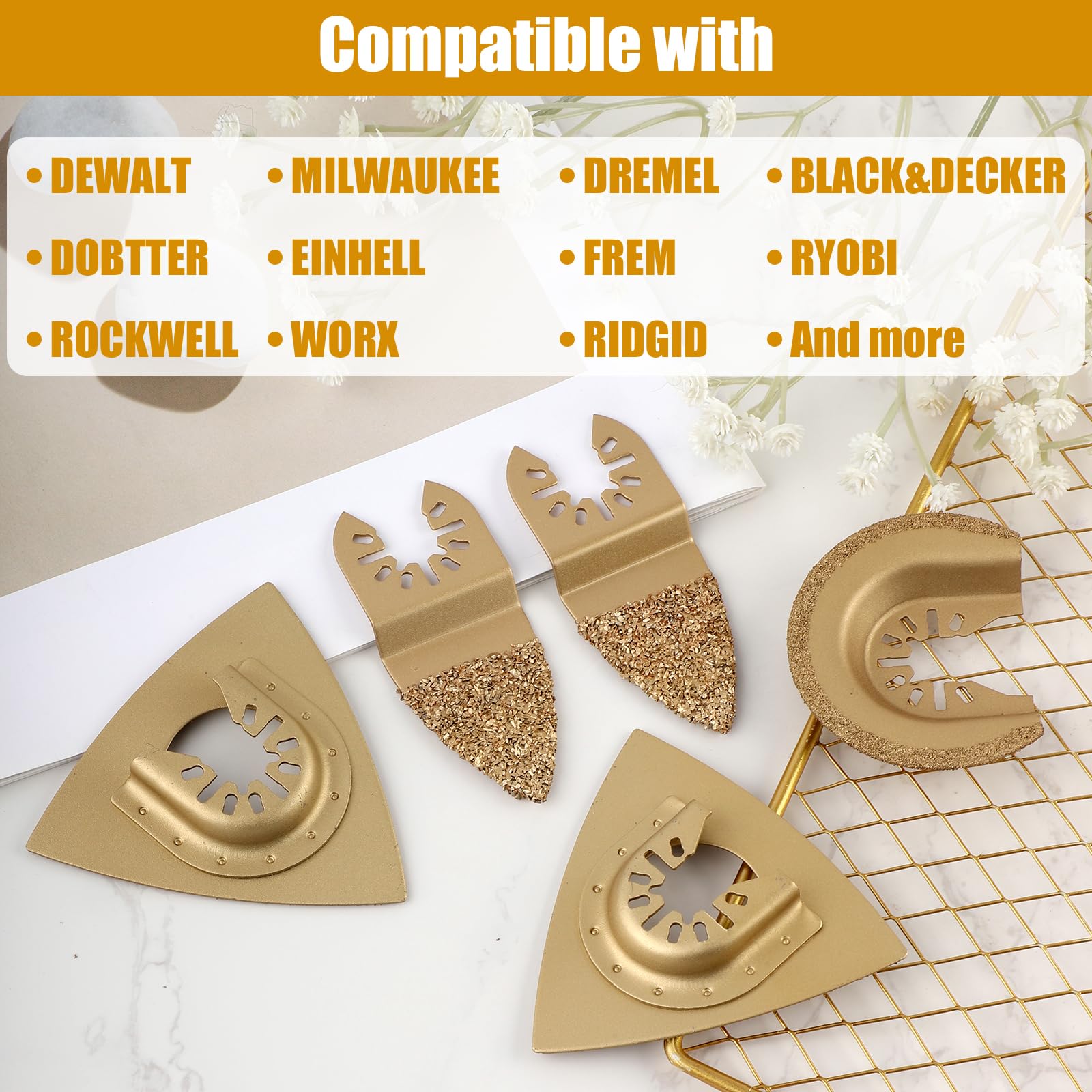 5pcs Carbide Oscillating Tool Blades - Image 4