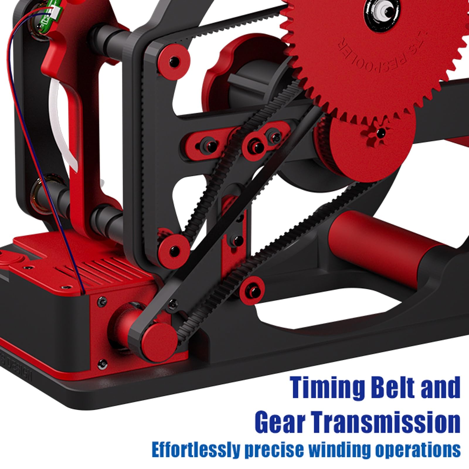 Respooler de filamento para impresora 3D, bobinador eléctrico con detección inteligente, inicio/parada con un botón y control de velocidad para suministros de impresión 3D
