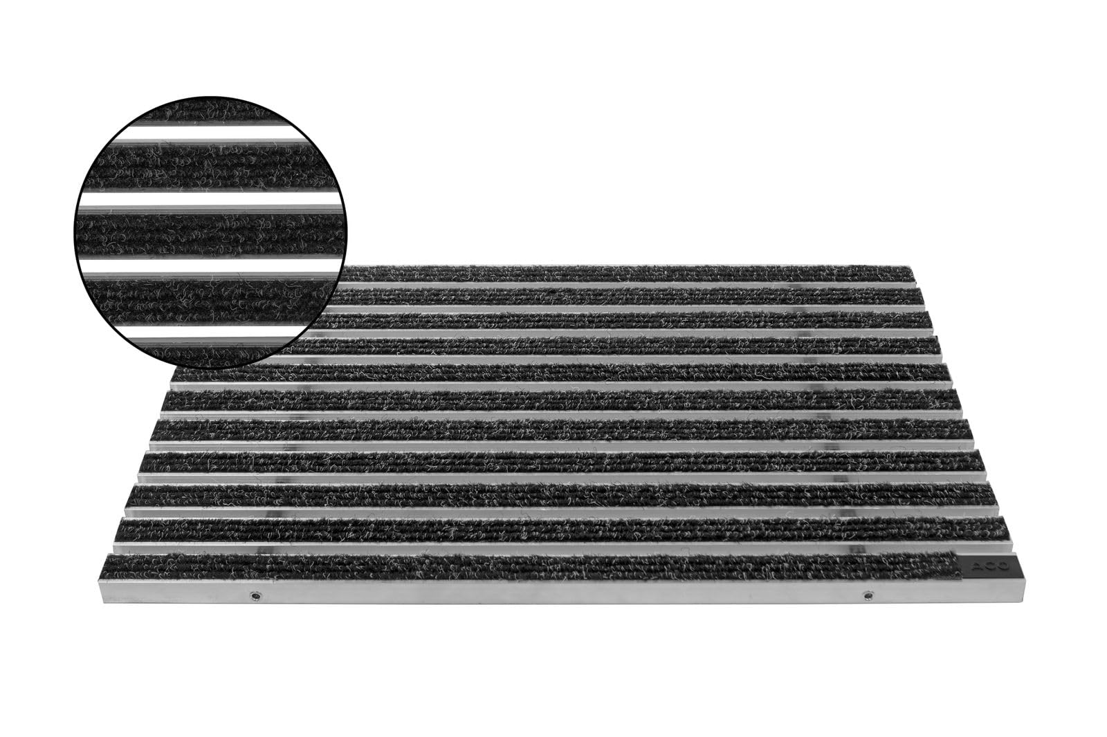ACO Self® Vario Schuhabstreifer - Rips Anthrazit 60 cm x 40 cm (B x H)