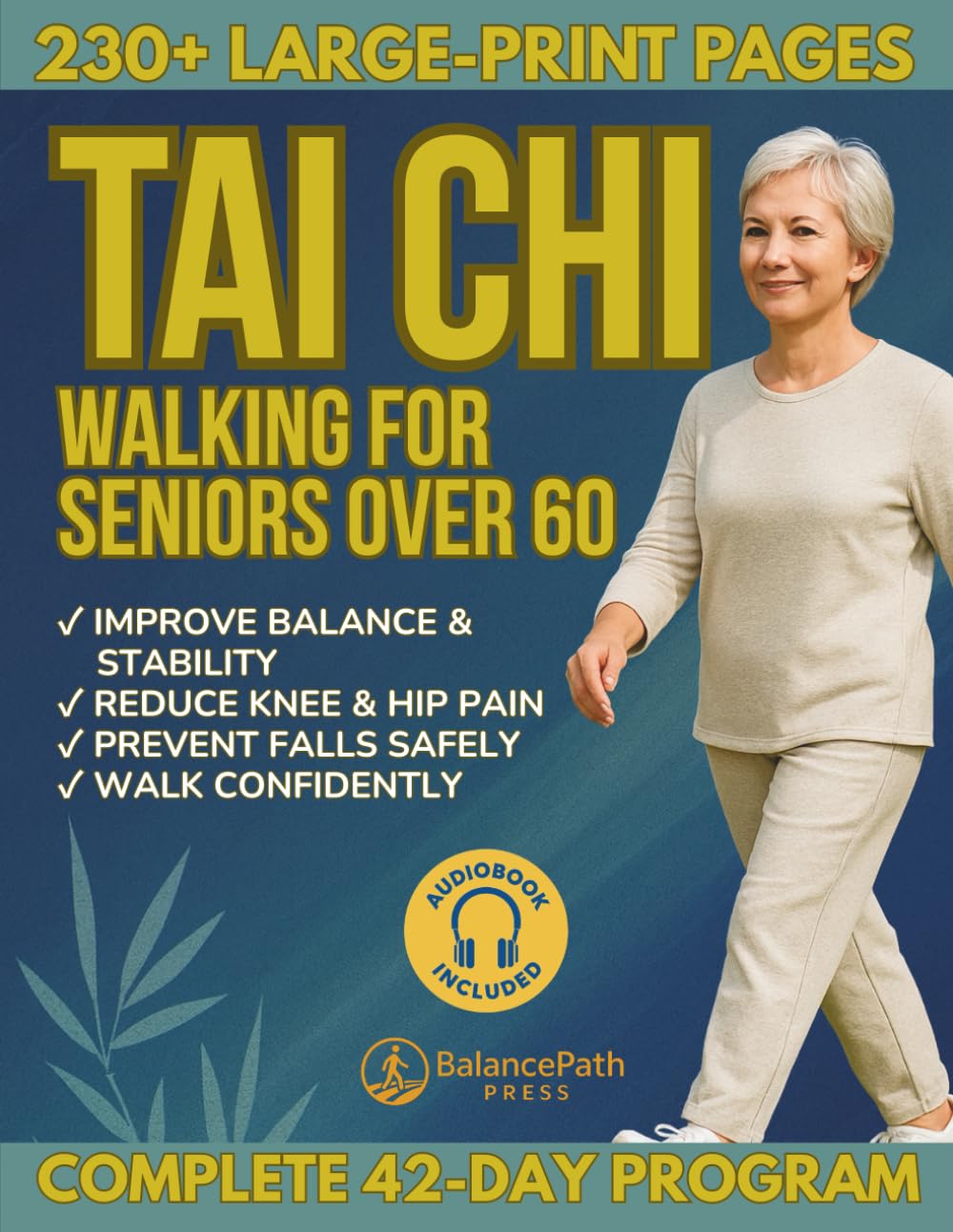 Tai Chi Walking for Seniors Over 60: Feel Safe, Steady, and Walk with Calm, Confident Ease | Gentle 10-Minute Routines to Improve Balance, Boost Walking Stability, and Prevent Falls