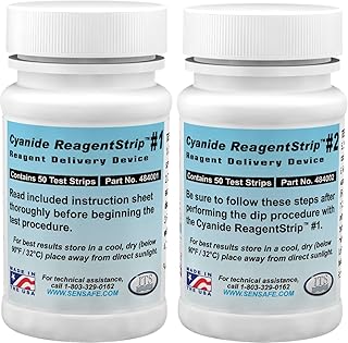 Industrial Test Systems eXact 484003 Cyanide ReagentStrip Test Kit, 2 Minutes Test Time, 0.05-200 ppm Range (Pack of 50)
