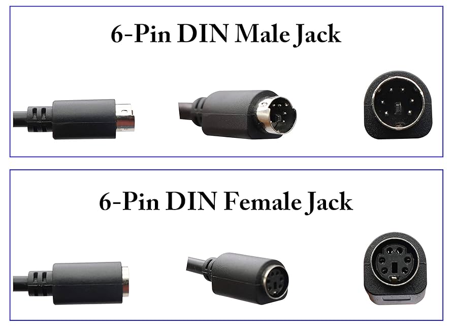 ミニレム PR 2枚 Amazon.com: zdyCGTime PS 2 Splitter 6 pin Mini Din Male Plug