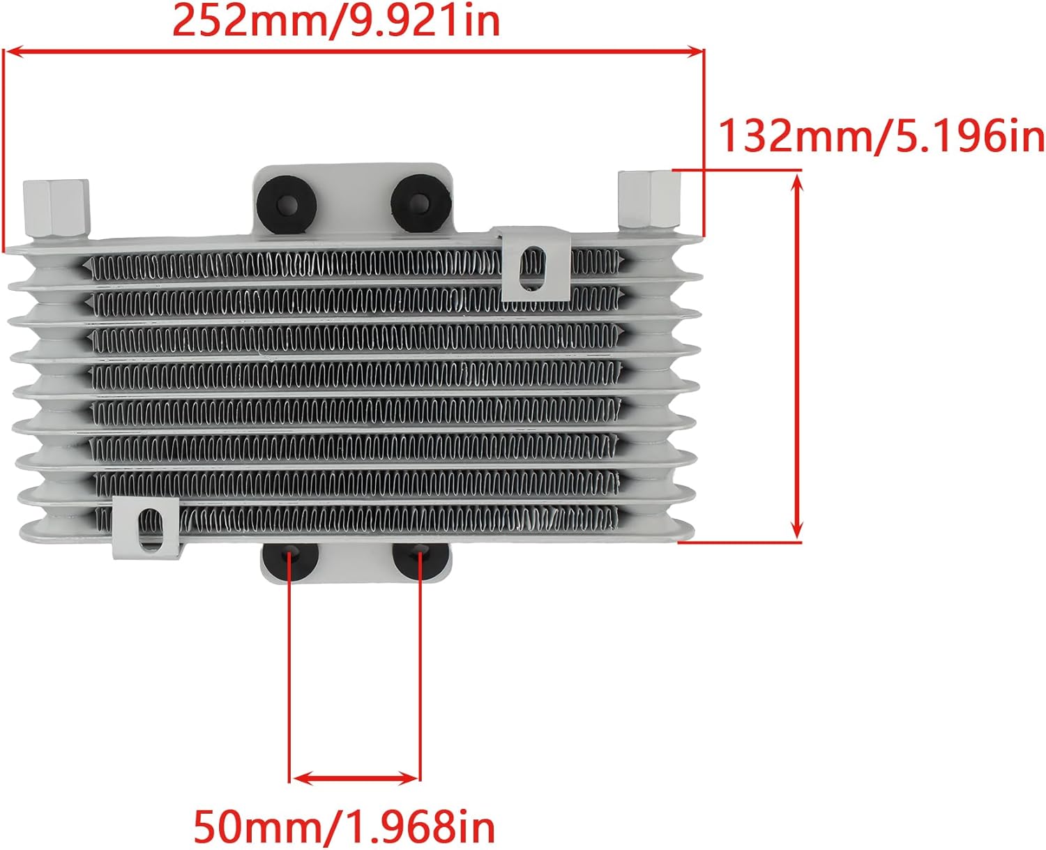 Motorcycle Oil Cooler Radiator Condenser Compatible with ATV Dirtbike Enduro Motocross Universal Accessories