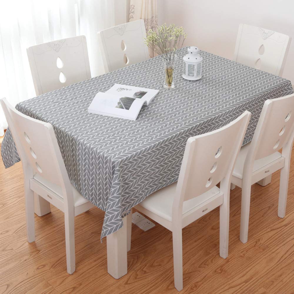DJUX simple modern square grid fresh Nordic pastoral coffee table dining tablecloth cotton linen tablecloth tablecloth